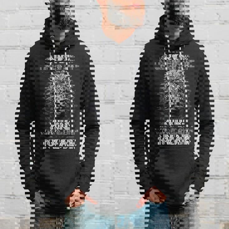 Never Underestimate A King Who Was Born In November Hoodie Gifts for Him