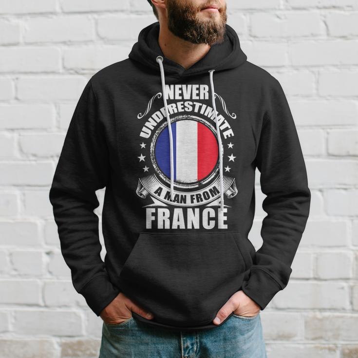 Never Underestimate A Man From France French Flag Hoodie Gifts for Him