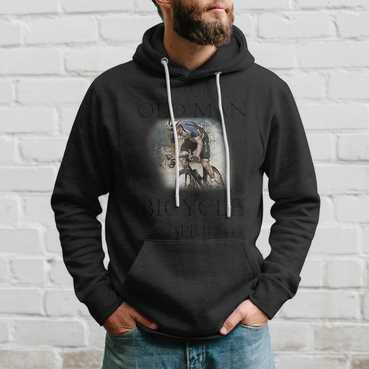 Never Underestimate An Old Man With A Bicycle Born In April Hoodie Gifts for Him