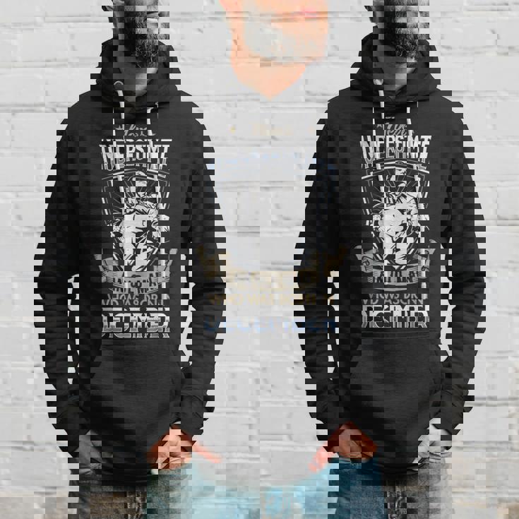 Never Underestimate An Old Man December Stronger Old Man Hoodie Gifts for Him