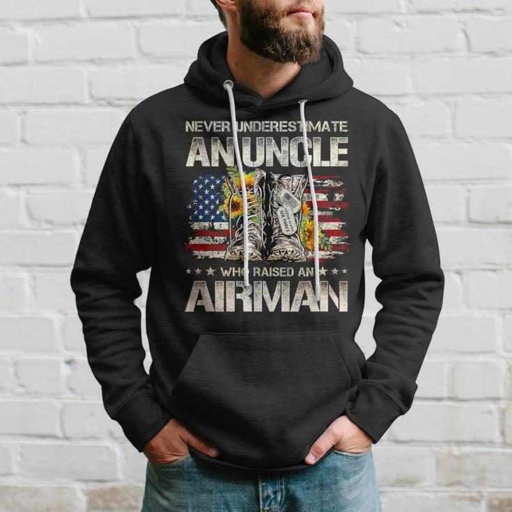 Never Underestimate An Uncle Who Raised An Airman Usaf Hoodie Gifts for Him