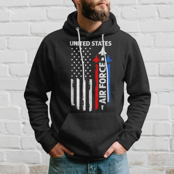 United States Air Force American Usa Flag July 4Th Patriotic Hoodie Gifts for Him