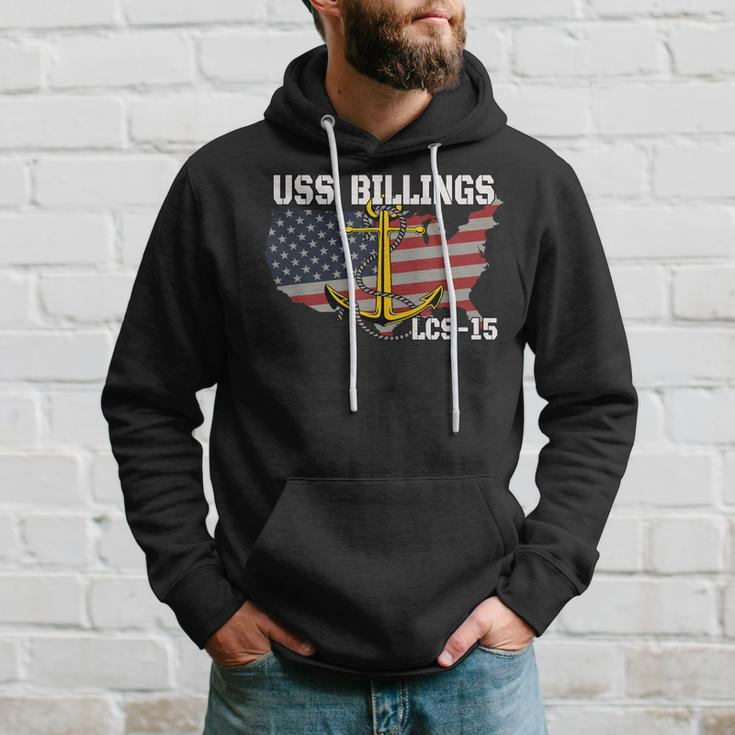 Uss Billings Lcs-15 Littoral Combat Ship Veterans Day Father Hoodie Gifts for Him