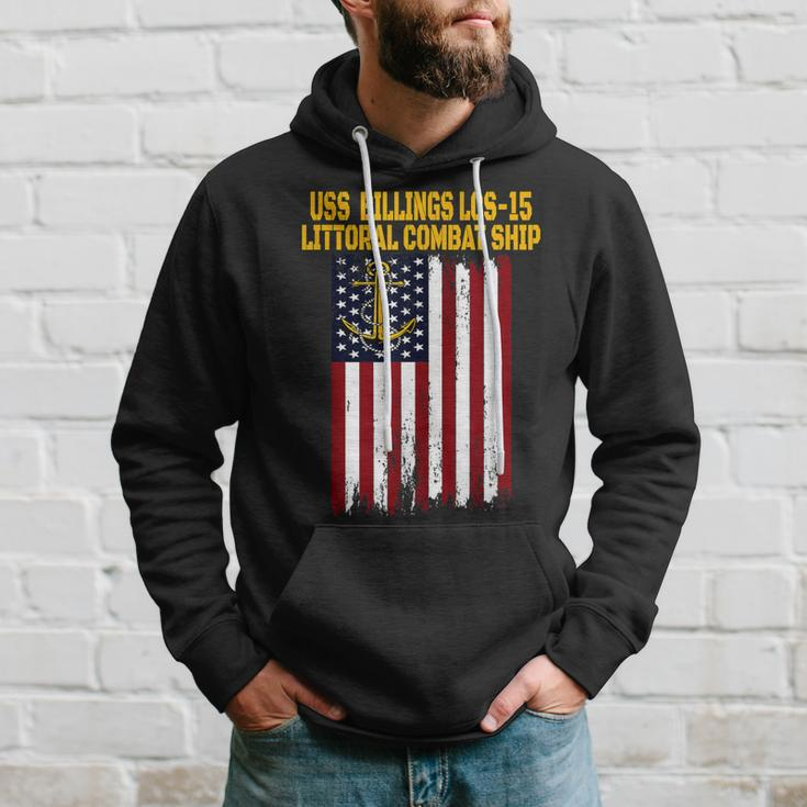 Uss Billings Lcs-15 Littoral Combat Ship Veterans Day Hoodie Gifts for Him