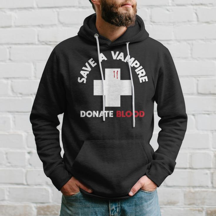 Vampire Bite Blood Bloody Humor Costume Funny Halloween Gift Halloween Funny Gifts Hoodie Gifts for Him