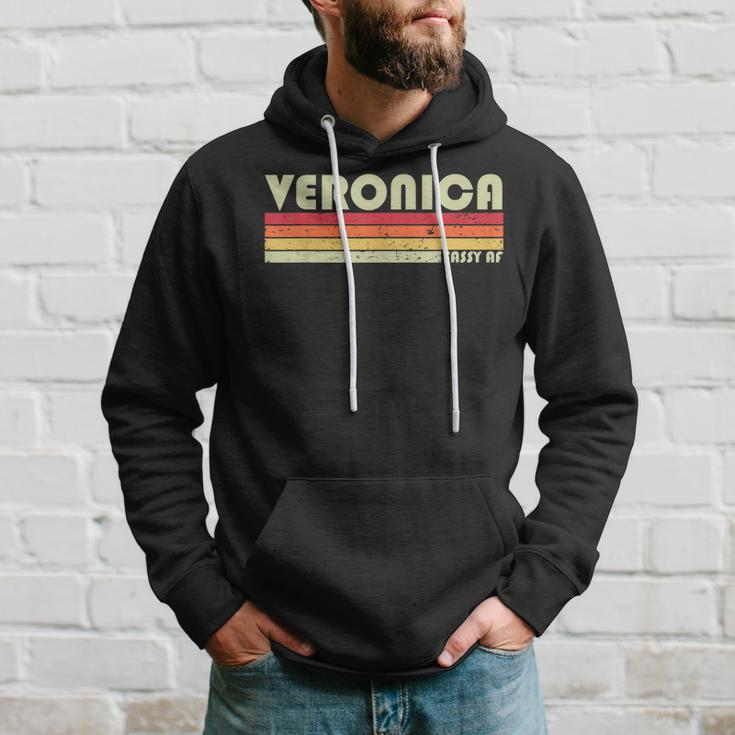Veronica Gift Name Personalized Retro Vintage 80S Birthday Hoodie Gifts for Him
