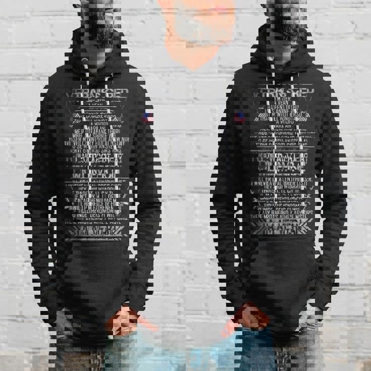 Veterans Creed Im A Veteran Proud Veterans Day Hoodie Gifts for Him