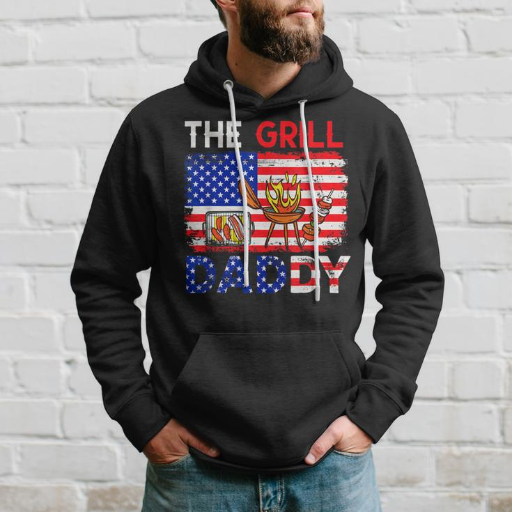 Vintage American Flag The Grill Dad Costume Bbq Grilling Hoodie Gifts for Him