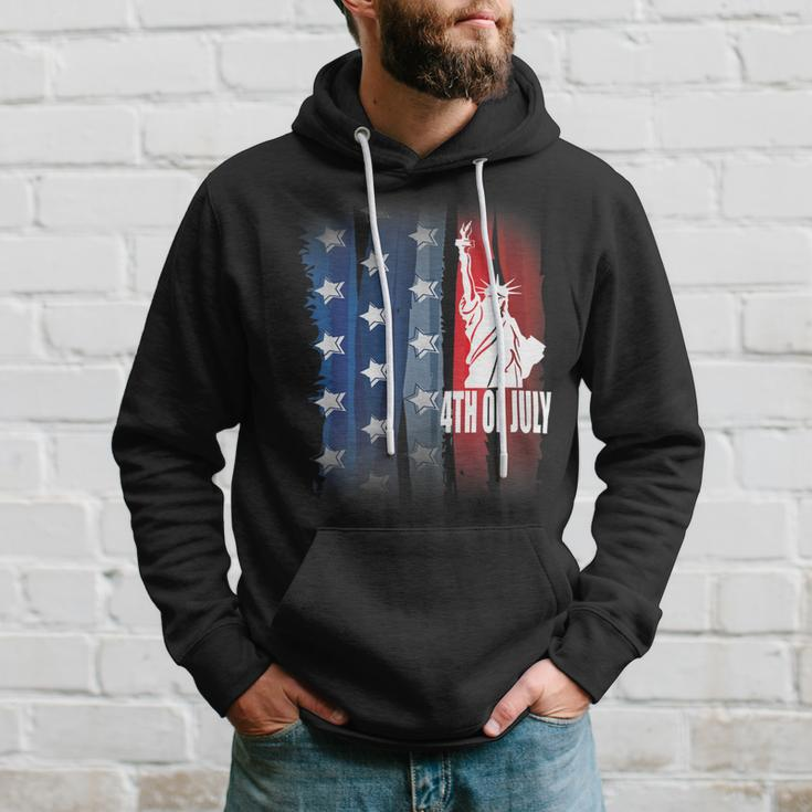 Vintage American Flag Usa Family Matching Us 4Th Of July Hoodie Gifts for Him
