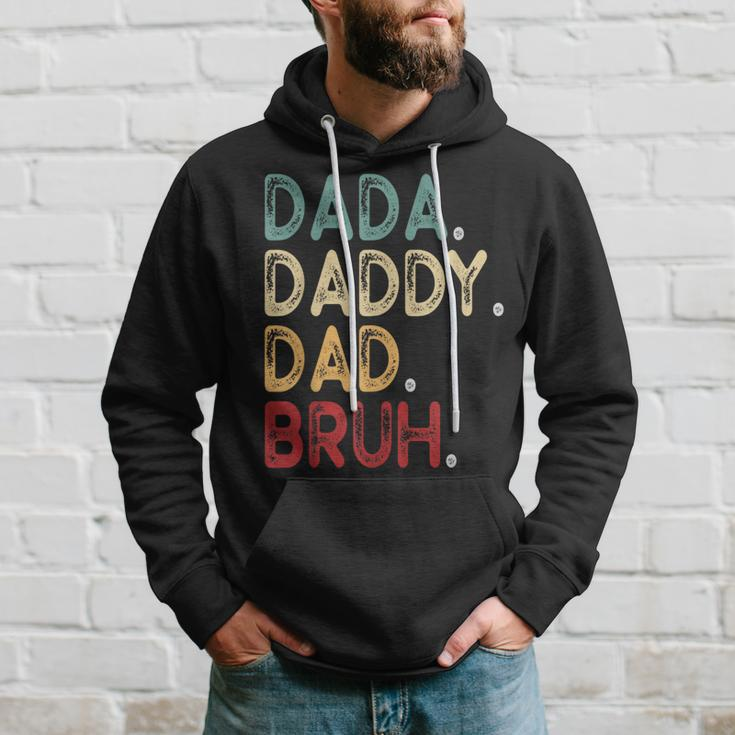 Vintage Funny Father Dada Daddy Dad Bruh Hoodie Gifts for Him