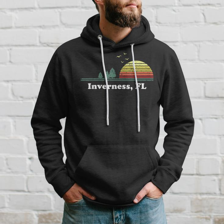 Vintage Inverness Florida Home Souvenir Print Hoodie Gifts for Him