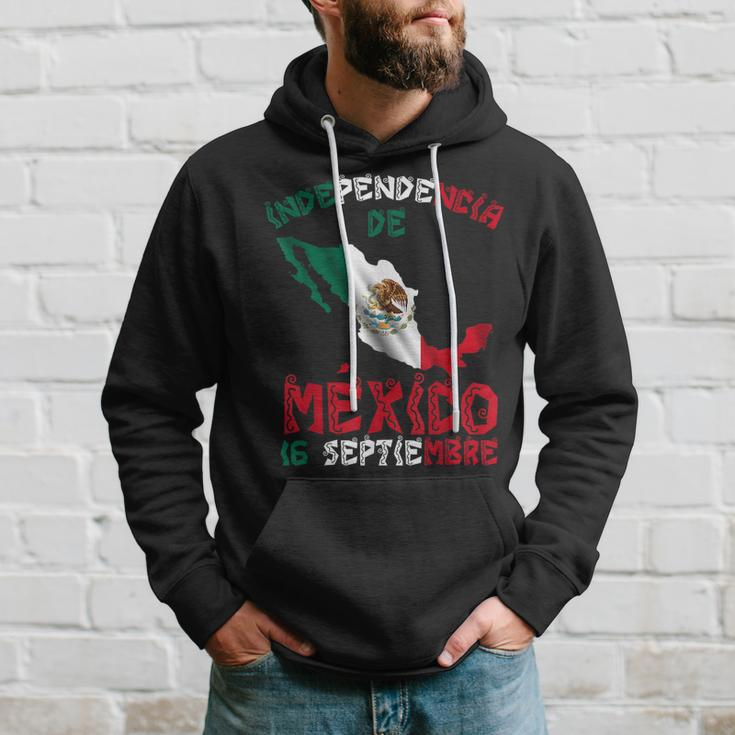 Vintage Mexico Flag 16Th September Mexican Independence Day Hoodie Gifts for Him