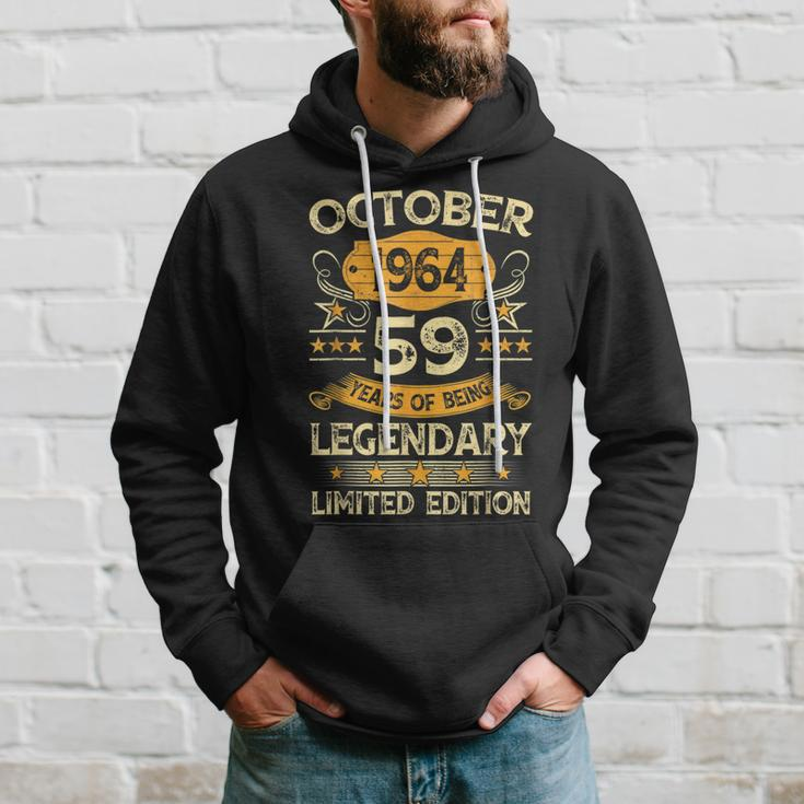 Vintage October 1964 59Th Birthday 59 Years Old Hoodie Gifts for Him