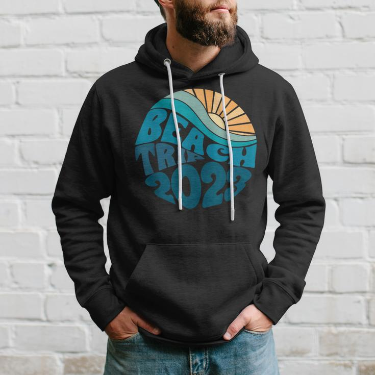 Vintage Retro Summer Vibes Beach Trip 2023 Summer Vacation Hoodie Gifts for Him