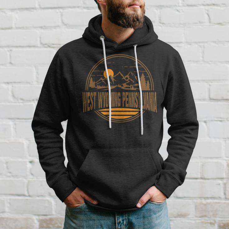 Vintage Saugerties South New York Mountain Hiking Print Hoodie Gifts for Him