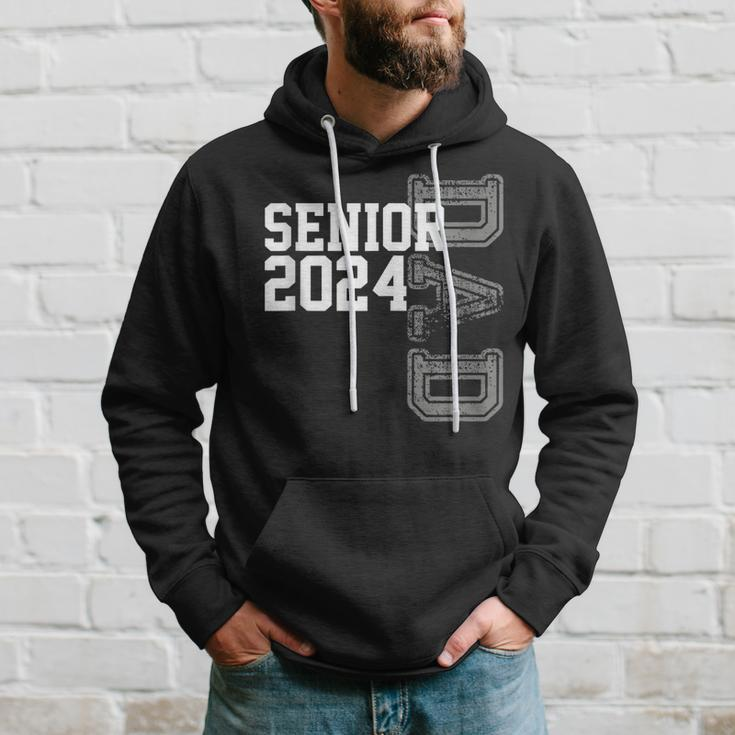 Vintage Senior 2024 Class Grad Proud Dad Class Of 2024 Hoodie Gifts for Him