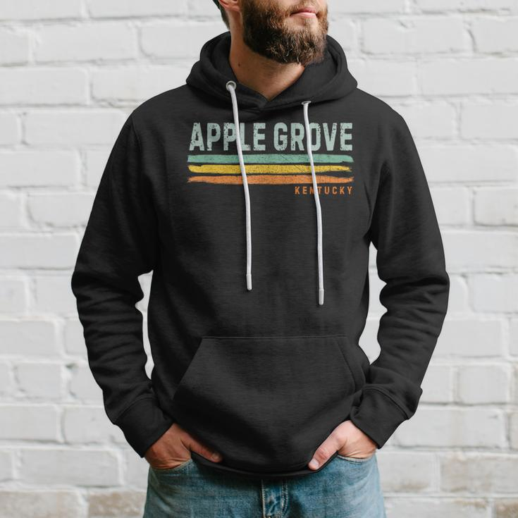 Vintage Stripes Apple Grove Ky Hoodie Gifts for Him