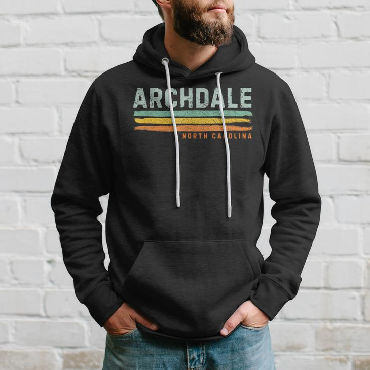 Vintage Stripes Archdale Nc Hoodie Gifts for Him