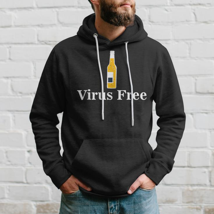 Virus Free With Bottled Alcohol - Pandemic Awareness Hoodie Gifts for Him