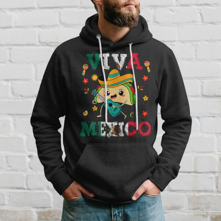Viva Mexico Independence Day Pride Mexican Tacos Fiesta Hoodie Gifts for Him