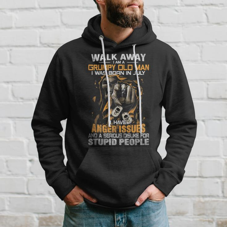 Walk-Away I Am A Grumpy Old Man I Was Born In July Hoodie Gifts for Him