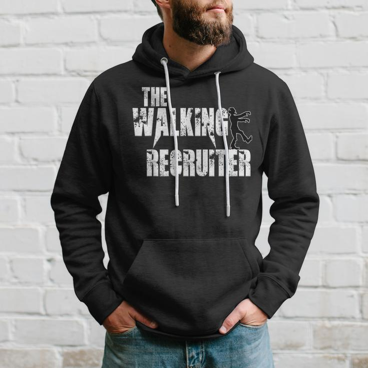 Walking Recruiter Funny Joke Hire Recruit Scary Zombie Hoodie Gifts for Him