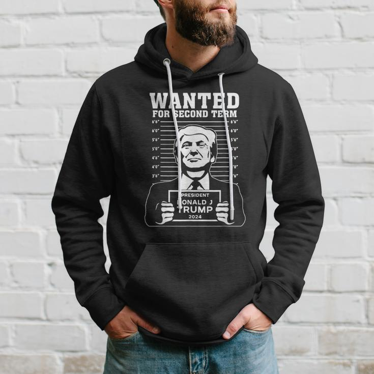 Wanted For Second Term President Donald Trump 2024 Hoodie Gifts for Him