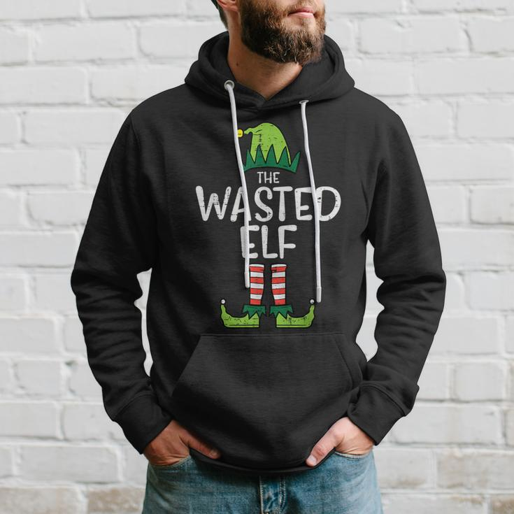 Wasted Elf Xmas Pjs Matching Christmas Pajamas For Family Hoodie Gifts for Him