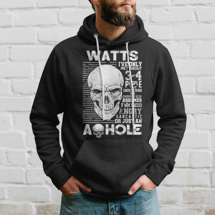 Watts Name Gift Watts Ively Met About 3 Or 4 People Hoodie Gifts for Him
