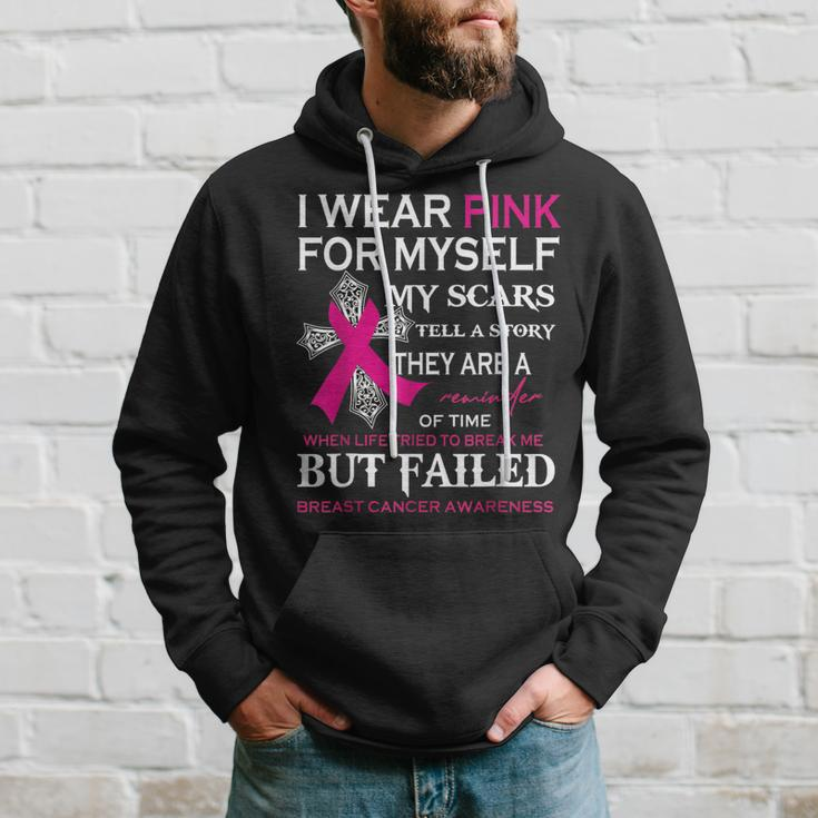 I Wear Pink For Myself My Scars Tell A Story Hoodie Gifts for Him