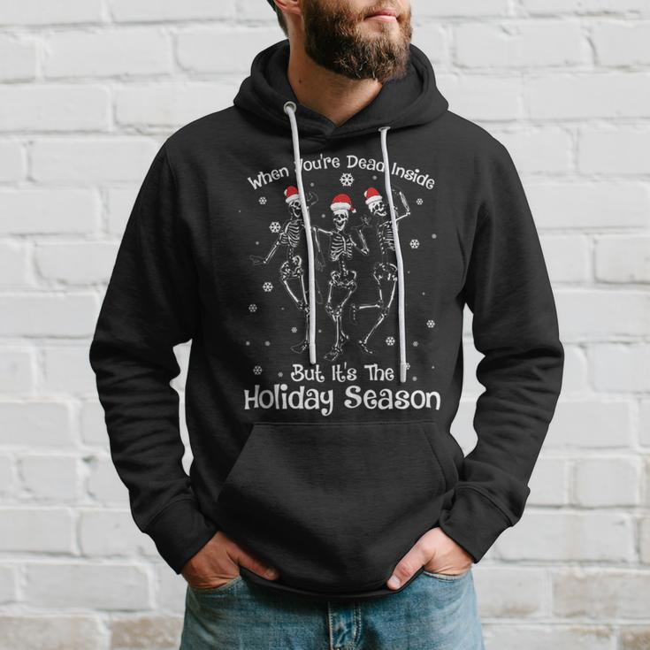 When Youre Dead Inside But Its The Holiday Season Santa Hoodie Gifts for Him