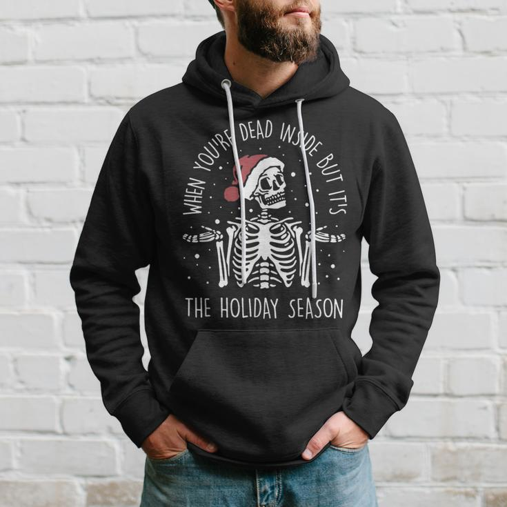When Youre Dead Inside But Its The Holiday Season Xmas Hoodie Gifts for Him