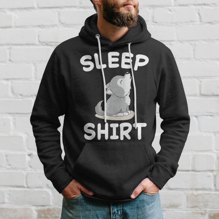 Wolf Nap Sleeping Pajama Nightgown Hoodie Gifts for Him
