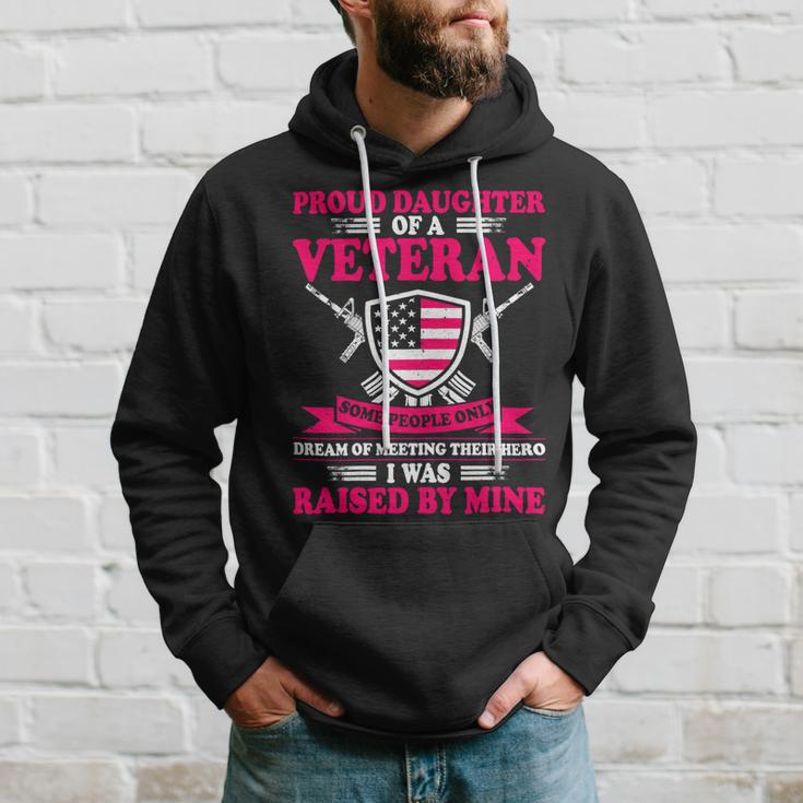 Womens Proud Daughter Of A Veteran Father Cute Veterans Daughter 386 Hoodie Gifts for Him