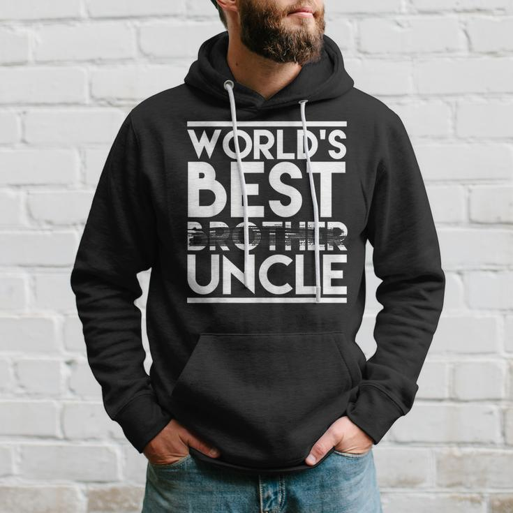 Worlds Best Brother Uncle Cute Pregnancy Announcement Hoodie Gifts for Him