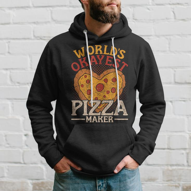 Worlds Okayest Pizza Maker Hobby Pizza Maker Hoodie Gifts for Him