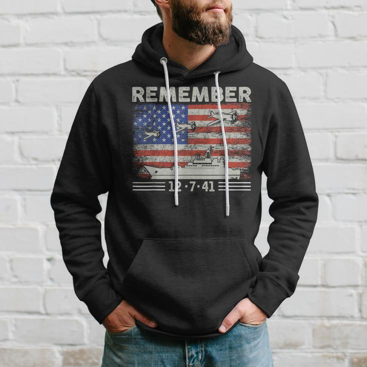 Wwii Remember Pearl Harbor Memorial Day December 7Th 1941 Hoodie Gifts for Him