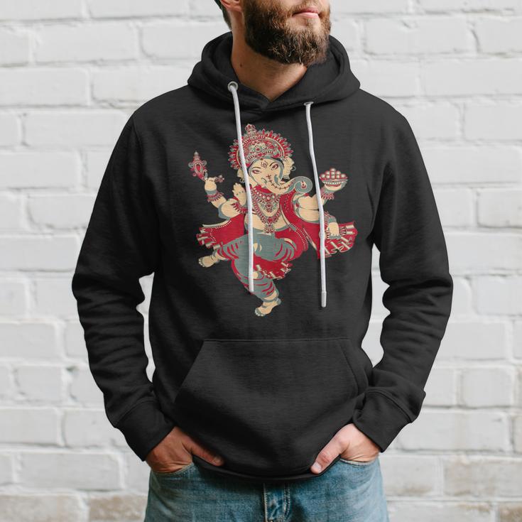 Yoga Spiritual Hindu God Ganesha Meditation Hoodie | Mazezy