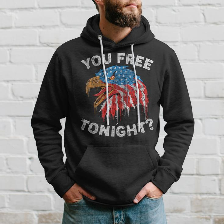 You Free Tonight Usa Flag Eagle 4Th Of July Hoodie Gifts for Him