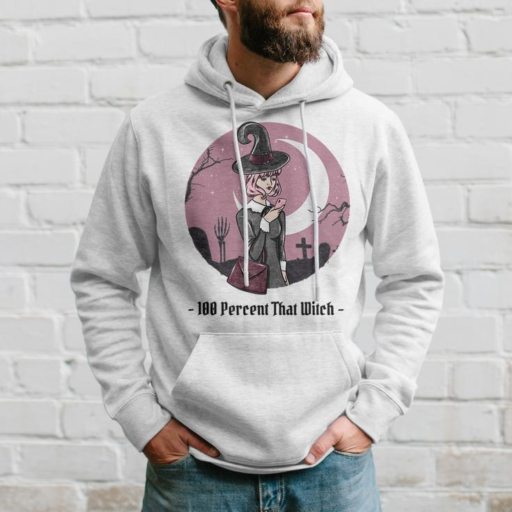100 Percent That Witch Graphic Witch Hoodie Gifts for Him