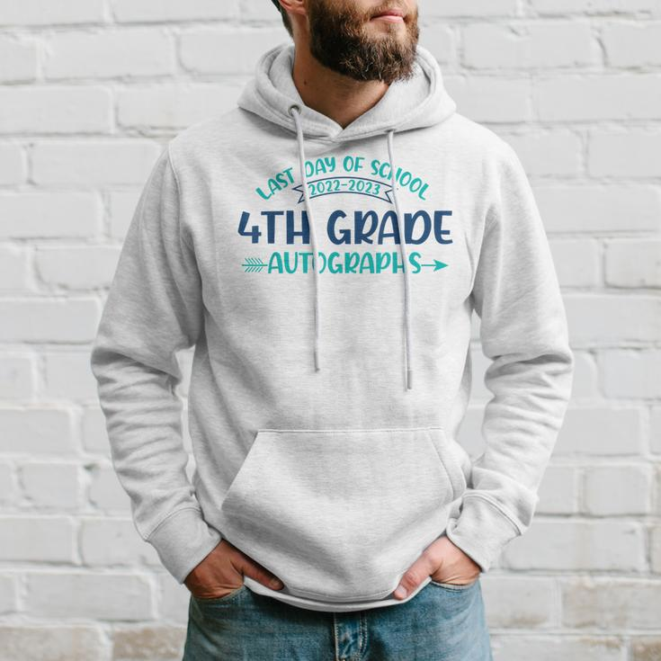 2023 Last Day Of School Autograph 4Th Grade Graduation Party Hoodie Gifts for Him