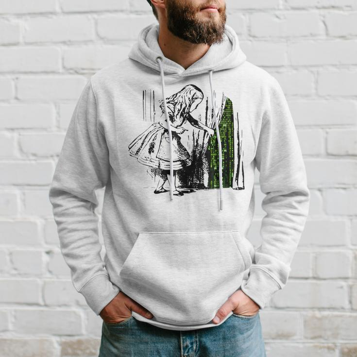 Alice In Matrix Land Programmer Hoodie Gifts for Him
