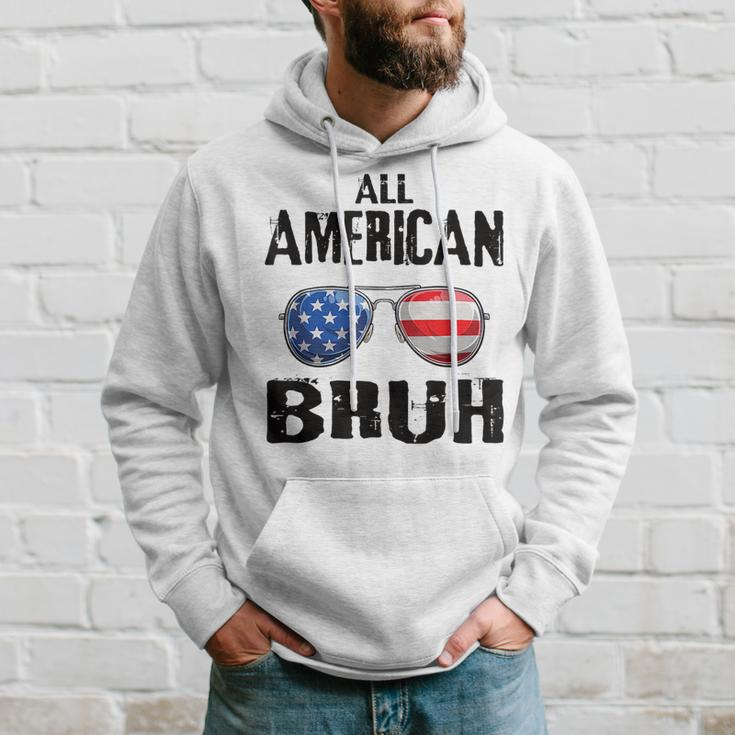 All American Bruh 4Th Of July Boys Patriotic Ns Kids Men Patriotic Funny Gifts Hoodie Gifts for Him