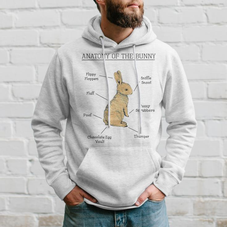 Anatomy Of The Bunny Cute Animal Love Rabbit Easter Hoodie Gifts for Him
