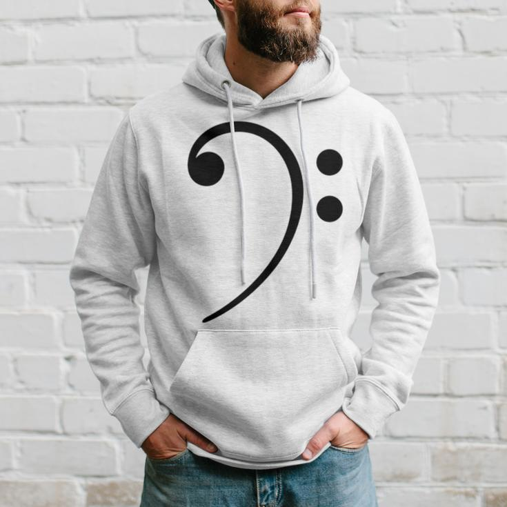 Bass Clef Music Symbol Bassist Bass Player Musical Notes Hoodie Gifts for Him