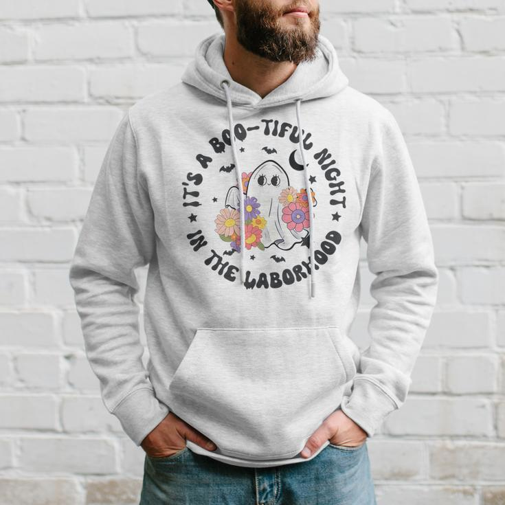 Beautiful Day Laborhood Halloween Labor And Delivery Ghost Hoodie Gifts for Him