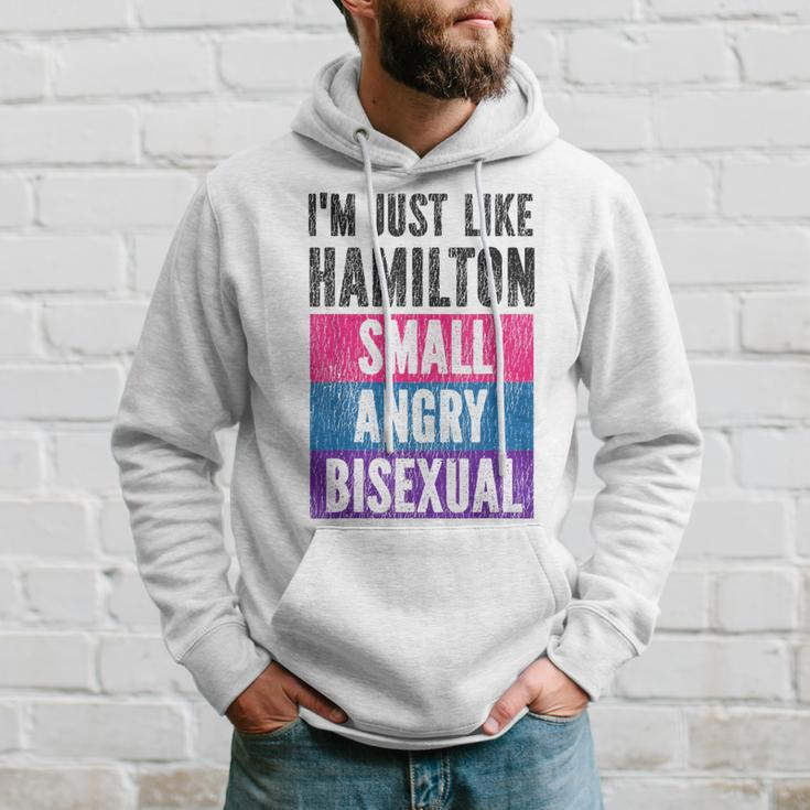 Bisexual Bi Pride Flag Im Just Like Hamilton Small Angry & Hoodie Gifts for Him