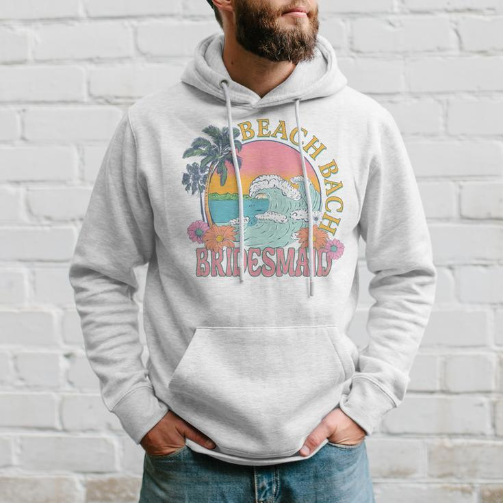 Bridesmaid Beach Bach Bride Squad Retro Bachelorette Party Hoodie Gifts for Him