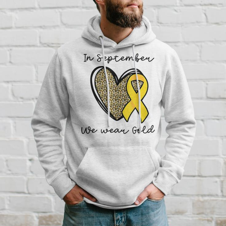 Childhood Cancer Awareness Month In September We Wear Gold Hoodie Gifts for Him