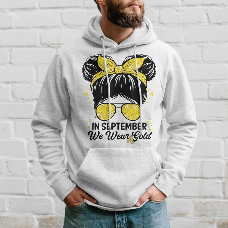 Childhood Cancer Awareness In September We Wear Gold Cute Hoodie Gifts for Him